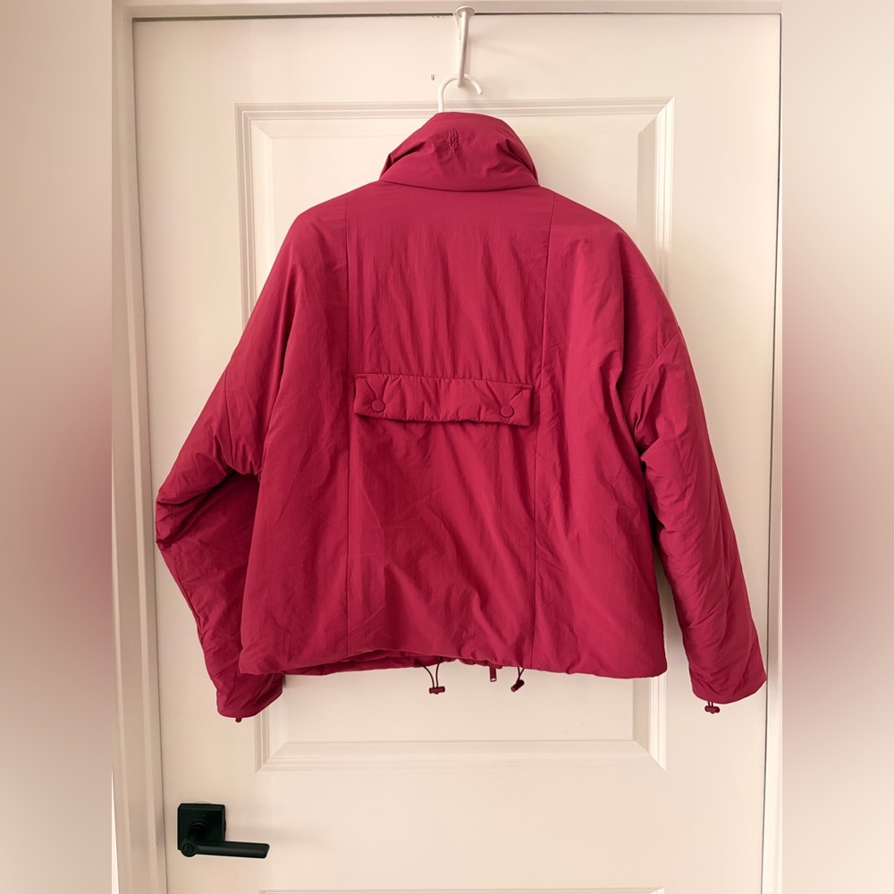 Free People Packable Raspberry Oversized Puffer Jacket - Picture 5 of 9